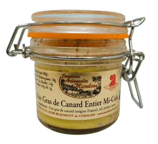 Foie gras de Canard entier mi-cuit bocal